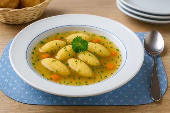 Grießnockerlsuppe Grießnockerlsuppe